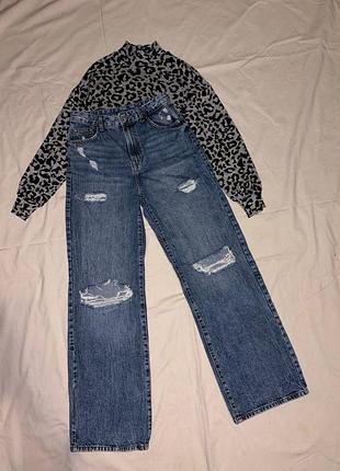 Джинсы палаццо bershka