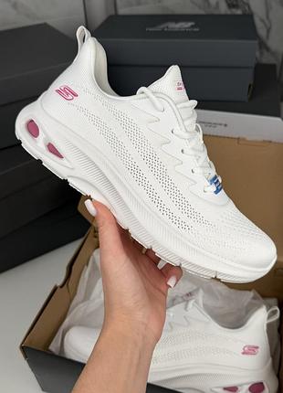 Комфортные легкие дышащие кроссовки skechers bobs