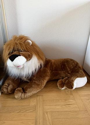 М'яка іграшка лев, коричневий, великий