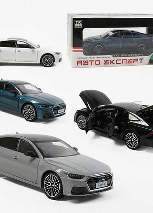 Машинка 1904-17 (24/2) "авто експерт", 4 кольори, металопластик, 1:24, звук, світло, інерція, відчин