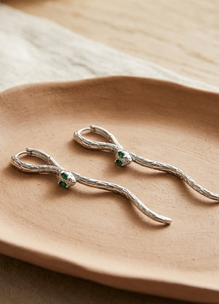 Серьги молнии нержавеющая сталь stainless steel