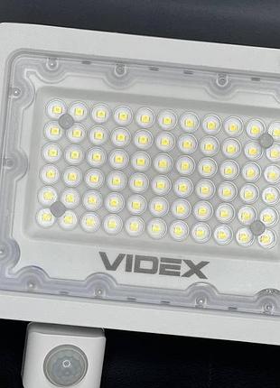 Led прожектор videx 50w 5000k з датчиком руху та освітленості