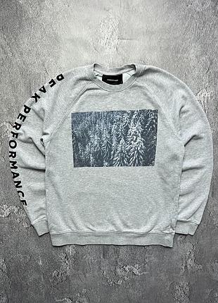 Vintage винтажный свитшот peak performance пик перфоманс big logo size s размер с