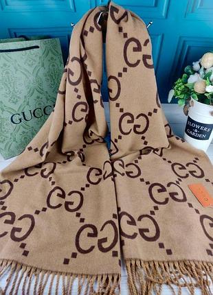 Кашеміровий шарф палантин хустка gucci гуччі