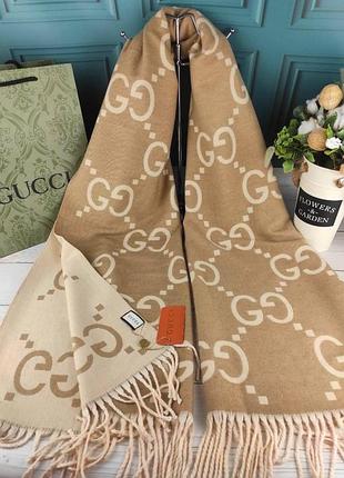 Кашемировый шарф палантин платок gucci гуччи