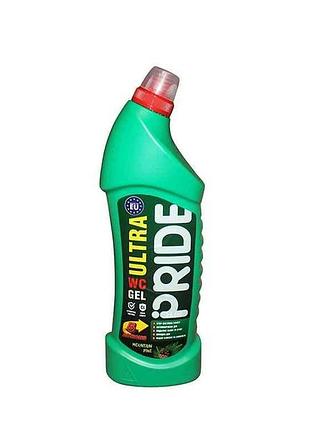 Гель для чистки ванных комнат 1л бутылка ultra mountain pine тм pride