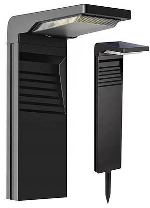 Садовый светильник superled на солнечной батарее, led уличный фонарь-столбик для подсветки дорожки, террасы, ip44