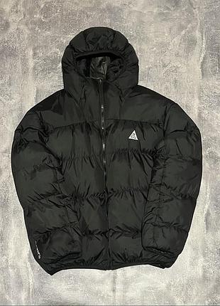 Чоловічий пуховик nike acg чорний s, m, l, xl