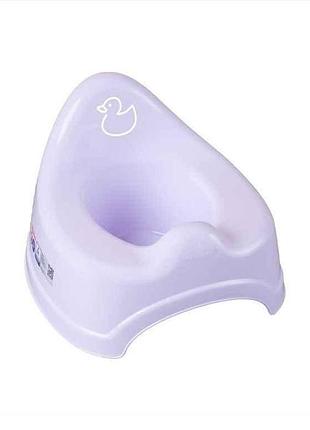 Горщик дитячий світло-фіолетовий качечка без музики (dk-091-133, violet) тм tega