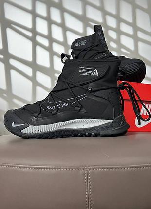 Женские зимние кроссовки nike acg air terra antarktik fur w black light grey