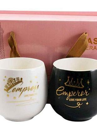 Набір чашок 350мл фарфор emperor i empress (под.уп.) 50698 тм prc