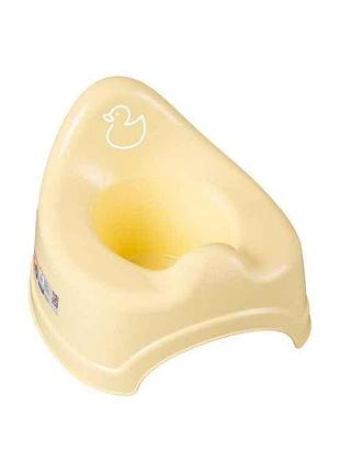 Горщик дитячий жовтий качечка без музики (dk-091-132, yellow) тм tega