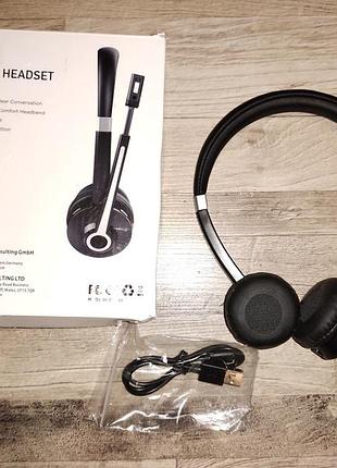 Бездротова bluetooth-гарнітура для офісу та кол-центрів (yuwakayi wireless headset) беспроводная гарнитура.