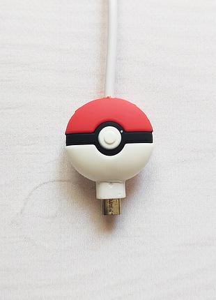 Захист кабелю від перетирання, органайзер для кабелю pokeball кул куля покемон