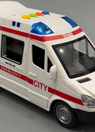 Машина wy 590 e (36) "быстрая помощь", подсветка, звуки, инерция, в коробке