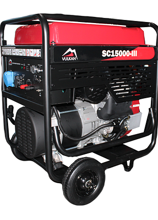 Vulkan генераторна установка sc15000-iii 1ф 12 квт, ел.старт, бак-45л, кнопка