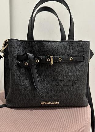 Сумка жіноча michael kors сіра шкіряна