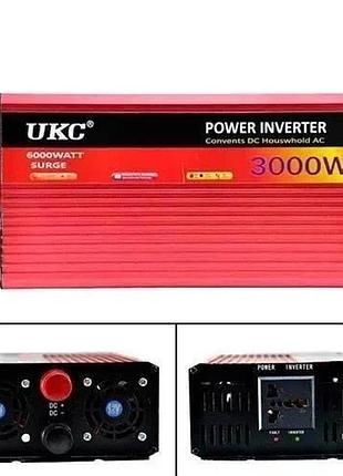 Преобразователь напряжения ar 3000w, 12v–220v, с usb