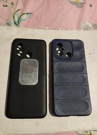 Чохол бампер на xiaomi redmi 12c два шт.б/у.