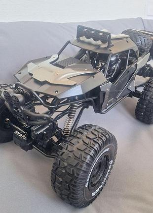 Машинка на пульте управления 73 см offroad tracer вездеход (черная)