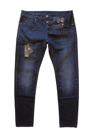 Джинсы мужские g-star raw 3301 slim (51001-8466-89) w32