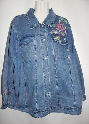 Куртка джинсовая женская vintage alfred dunner, ukr 54-56 008dg (в указанном размере, только 1 шт)