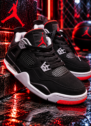 Кроси air jordan 4 retro "bred" - 37,5 (24см)