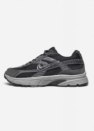 Утеплені зимові чоловічі кросівки nike initiator winter termo grey black найк сірого з чорним кольорів термо