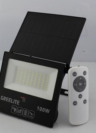 Вуличний ліхтар на стовп на сонячній панелі jx 010 100w