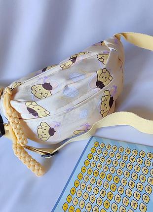 Бананка для дівчаток sanrio pompompurino бежева 4