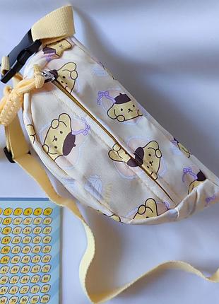 Бананка для дівчаток sanrio pompompurino бежева 6