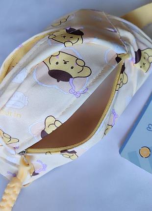 Бананка для дівчаток sanrio pompompurino бежева 9