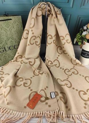 Кашемировый шарф палантин платок gucci гуччи