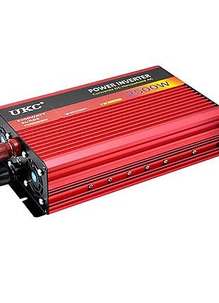 Преобразователь ukc kc-2500d, 12–220 в, 2500 вт, usb, модифицированная синусоида