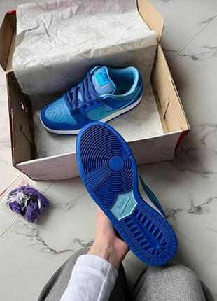 Кросівки унісекс nike sb dunk low blue raspberry синій 6