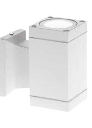 Світильник фасадний gu10 white ip44 (al-59/1) brille 34-130