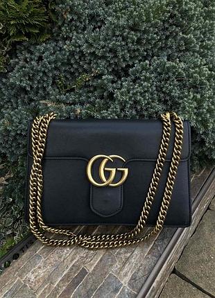 Gucci італія фірмова оригінальна шкіряна жіноча сумка кросбоді натуральна шкіра