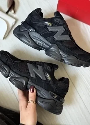 Кроссовки унисекс new balance 9060 black cordura (термо)