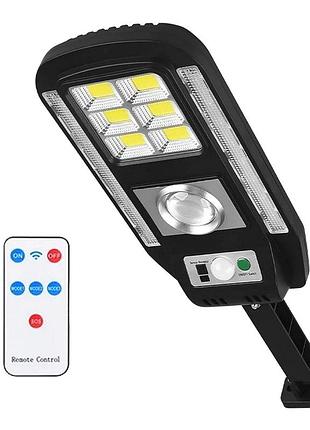 Прожектор led настенный cl-728 сенсорный уличный с солнечной панелью и пультом уличный солнечный светильник cl-728 с датчиком