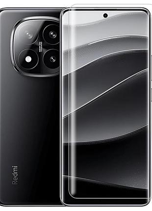Защитное стекло fiji curved uv для xiaomi redmi note 14 pro plus 5g анти-отпечатки (с клеем и уф лампой) clear