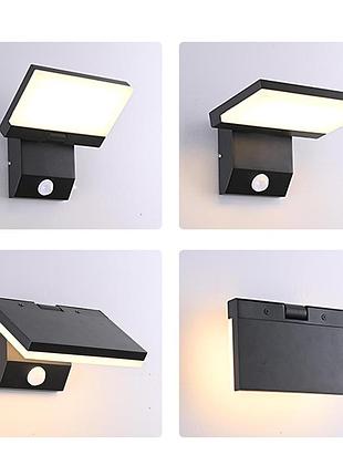 Светильник настенный pingyun sensor rotating wall lamp, солнечная батарея, теплый свет 3000k