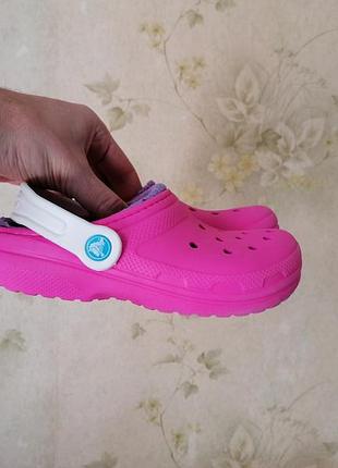 Сабо crocs розмір j 1  c  утеплені  на стопу  17,5, 5 та 20 см