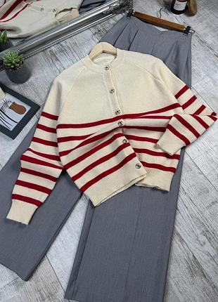 Кардиган в полоску от shein