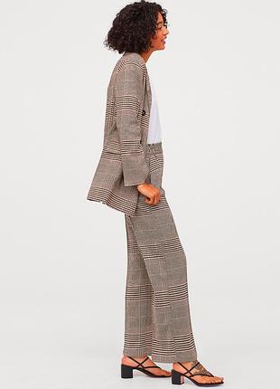 Брюки картаті штани h&m 2