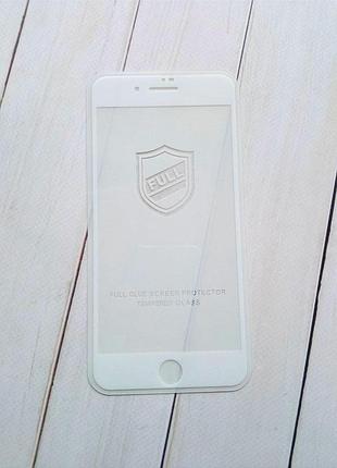 Защитное стекло 3d для apple iphone 7 plus 8 plus белое