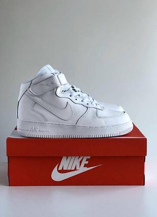 Білі кросівки унісекс nike air force 1 high white winter fur x ейр форс 36
