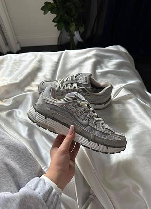 Серые кроссовки унисекс nike p-6000 grey white gore-tex termo х найк 39