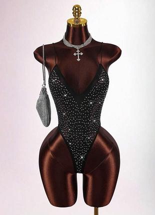 Боди сетка с камнями, на фотосессию,танцы,heels