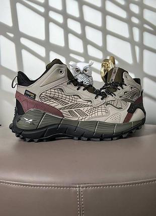 Мужские зимние кроссовки reebok zig kinetica 2.5 edge fur beige khaki