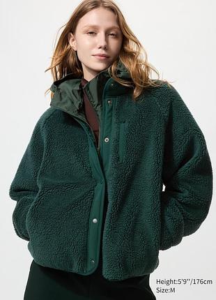 Флісова куртка  uniqlo зі стійкою на комірі
